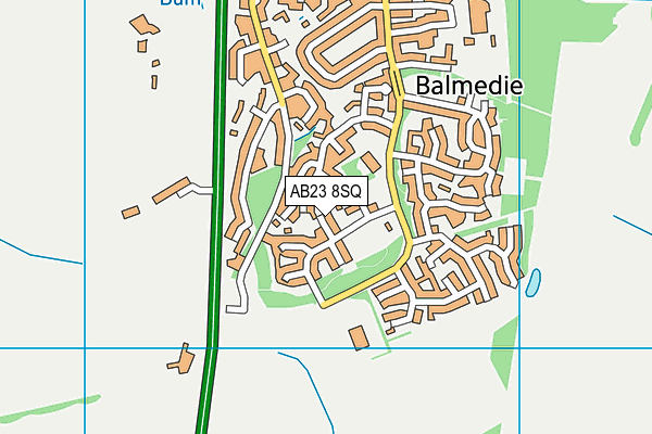 AB23 8SQ map - OS VectorMap District (Ordnance Survey) AB23 8SQ map - OS VectorMap District (Ordnance Survey)