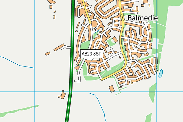 AB23 8ST map - OS VectorMap District (Ordnance Survey) AB23 8ST map - OS VectorMap District (Ordnance Survey)