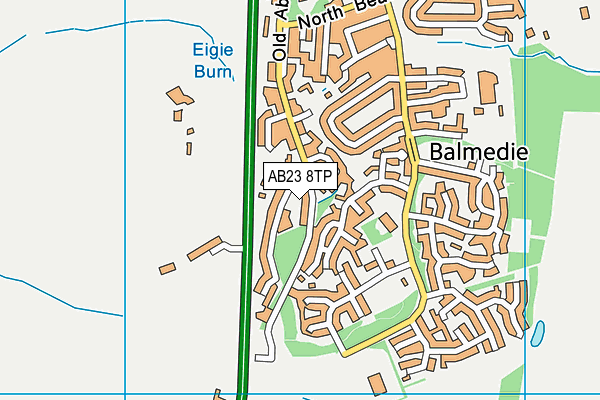 AB23 8TP map - OS VectorMap District (Ordnance Survey) AB23 8TP map - OS VectorMap District (Ordnance Survey)