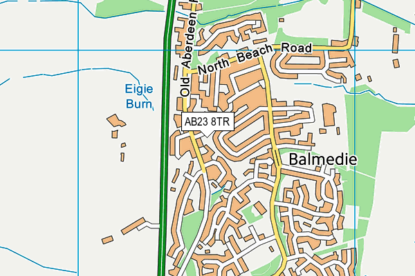 AB23 8TR map - OS VectorMap District (Ordnance Survey) AB23 8TR map - OS VectorMap District (Ordnance Survey)