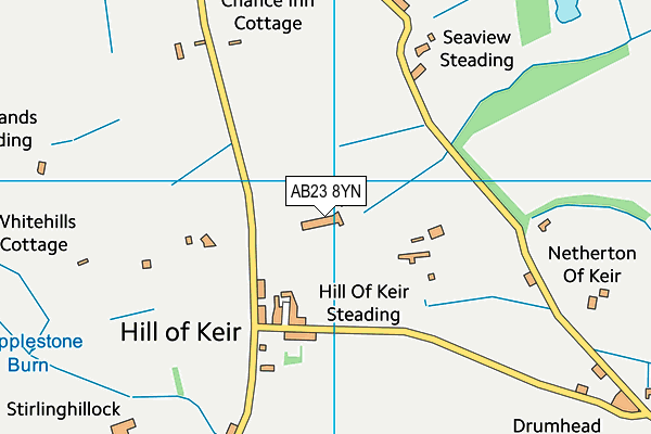 AB23 8YN map - OS VectorMap District (Ordnance Survey)