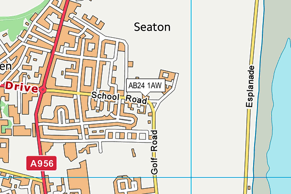 AB24 1AW map - OS VectorMap District (Ordnance Survey) AB24 1AW map - OS VectorMap District (Ordnance Survey)