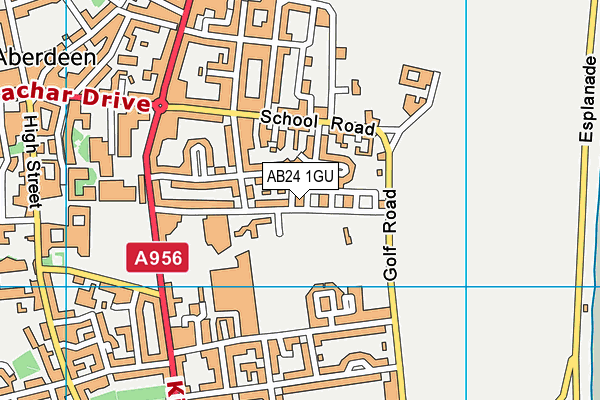 AB24 1GU map - OS VectorMap District (Ordnance Survey) AB24 1GU map - OS VectorMap District (Ordnance Survey)