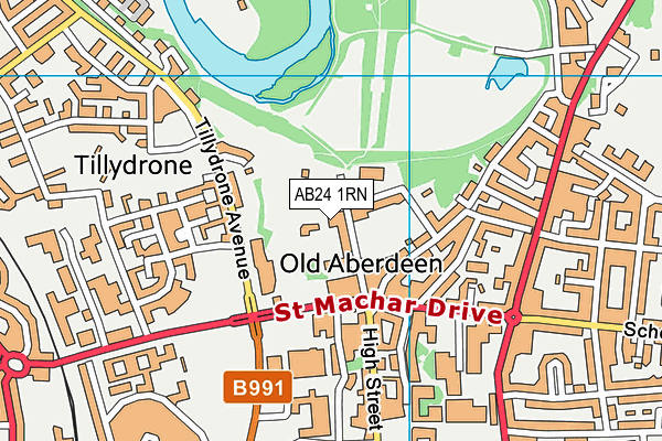 AB24 1RN map - OS VectorMap District (Ordnance Survey) AB24 1RN map - OS VectorMap District (Ordnance Survey)