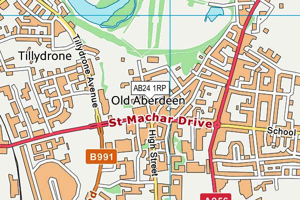 AB24 1RP map - OS VectorMap District (Ordnance Survey) AB24 1RP map - OS VectorMap District (Ordnance Survey)
