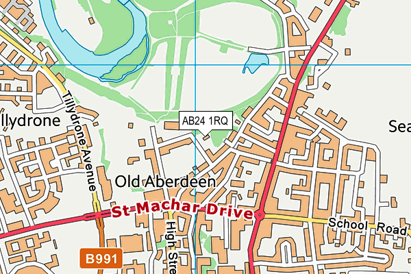 AB24 1RQ map - OS VectorMap District (Ordnance Survey) AB24 1RQ map - OS VectorMap District (Ordnance Survey)