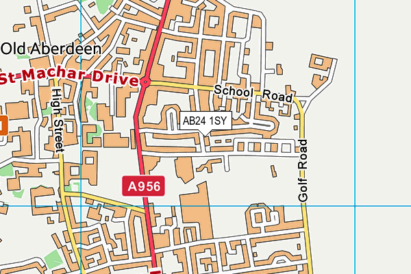 AB24 1SY map - OS VectorMap District (Ordnance Survey) AB24 1SY map - OS VectorMap District (Ordnance Survey)