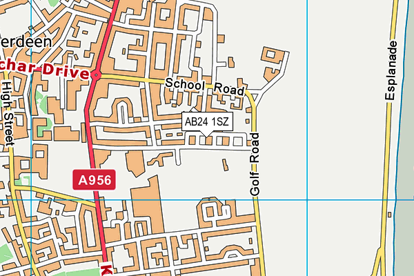 AB24 1SZ map - OS VectorMap District (Ordnance Survey) AB24 1SZ map - OS VectorMap District (Ordnance Survey)