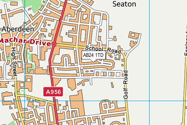 AB24 1TD map - OS VectorMap District (Ordnance Survey) AB24 1TD map - OS VectorMap District (Ordnance Survey)