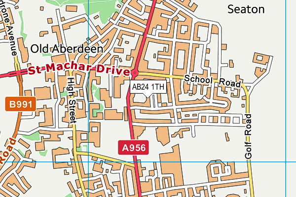 AB24 1TH map - OS VectorMap District (Ordnance Survey) AB24 1TH map - OS VectorMap District (Ordnance Survey)