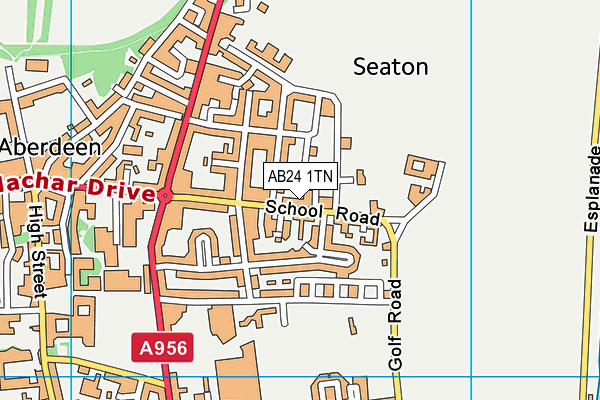 AB24 1TN map - OS VectorMap District (Ordnance Survey) AB24 1TN map - OS VectorMap District (Ordnance Survey)