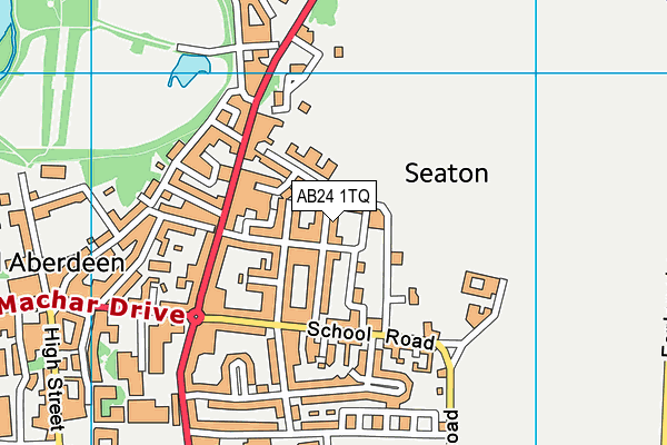 AB24 1TQ map - OS VectorMap District (Ordnance Survey) AB24 1TQ map - OS VectorMap District (Ordnance Survey)