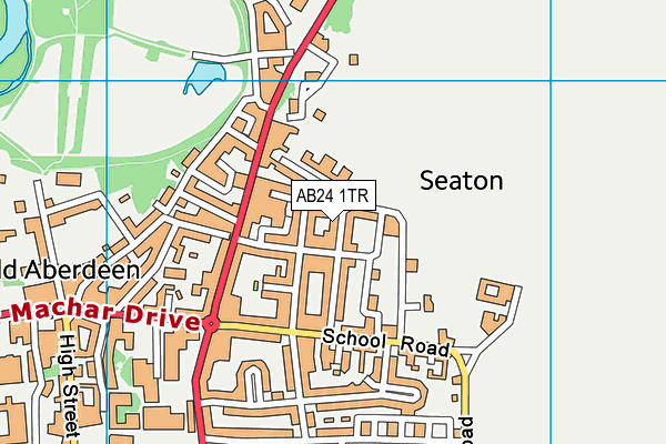 AB24 1TR map - OS VectorMap District (Ordnance Survey) AB24 1TR map - OS VectorMap District (Ordnance Survey)