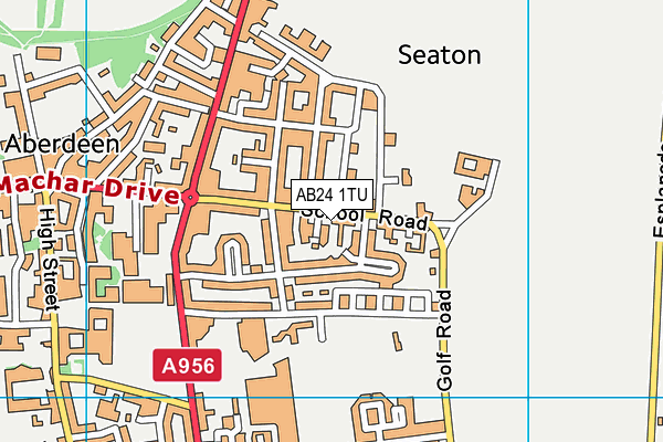 AB24 1TU map - OS VectorMap District (Ordnance Survey) AB24 1TU map - OS VectorMap District (Ordnance Survey)