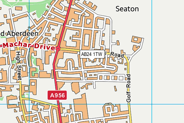 AB24 1TW map - OS VectorMap District (Ordnance Survey) AB24 1TW map - OS VectorMap District (Ordnance Survey)