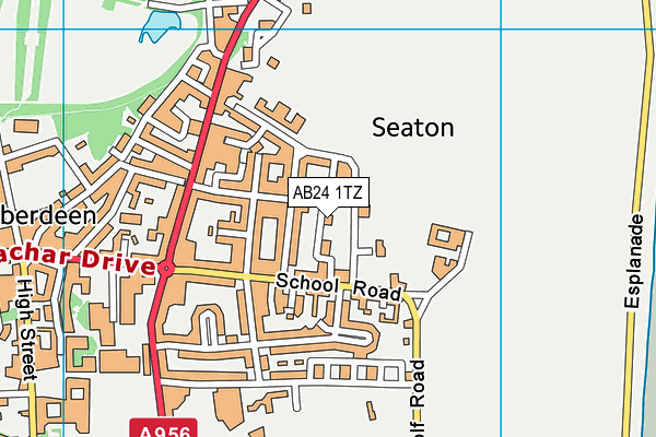 AB24 1TZ map - OS VectorMap District (Ordnance Survey) AB24 1TZ map - OS VectorMap District (Ordnance Survey)