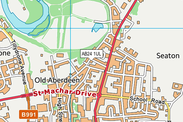 AB24 1UL map - OS VectorMap District (Ordnance Survey) AB24 1UL map - OS VectorMap District (Ordnance Survey)