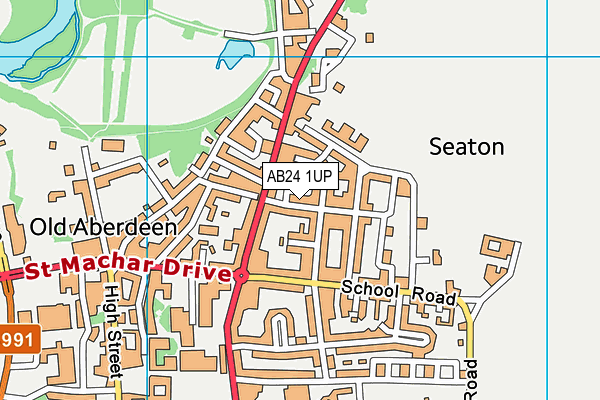 AB24 1UP map - OS VectorMap District (Ordnance Survey) AB24 1UP map - OS VectorMap District (Ordnance Survey)