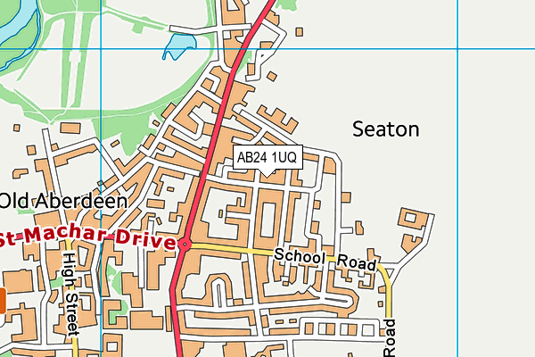 AB24 1UQ map - OS VectorMap District (Ordnance Survey) AB24 1UQ map - OS VectorMap District (Ordnance Survey)