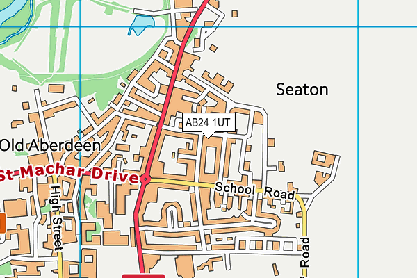 AB24 1UT map - OS VectorMap District (Ordnance Survey) AB24 1UT map - OS VectorMap District (Ordnance Survey)