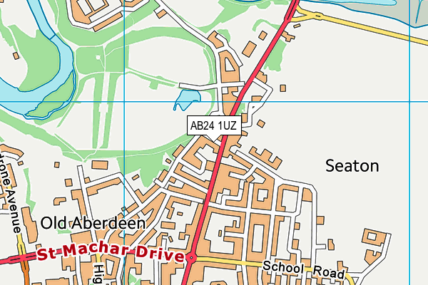 AB24 1UZ map - OS VectorMap District (Ordnance Survey) AB24 1UZ map - OS VectorMap District (Ordnance Survey)