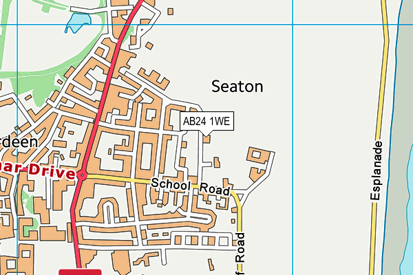 AB24 1WE map - OS VectorMap District (Ordnance Survey) AB24 1WE map - OS VectorMap District (Ordnance Survey)