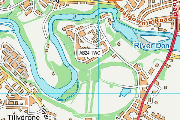 AB24 1WQ map - OS VectorMap District (Ordnance Survey) AB24 1WQ map - OS VectorMap District (Ordnance Survey)