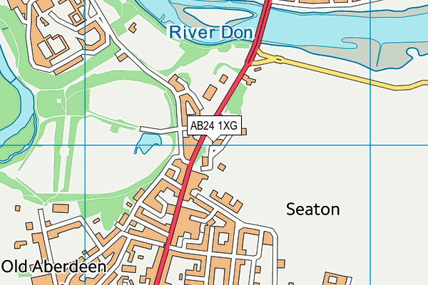 AB24 1XG map - OS VectorMap District (Ordnance Survey) AB24 1XG map - OS VectorMap District (Ordnance Survey)
