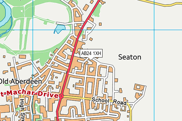 AB24 1XH map - OS VectorMap District (Ordnance Survey) AB24 1XH map - OS VectorMap District (Ordnance Survey)