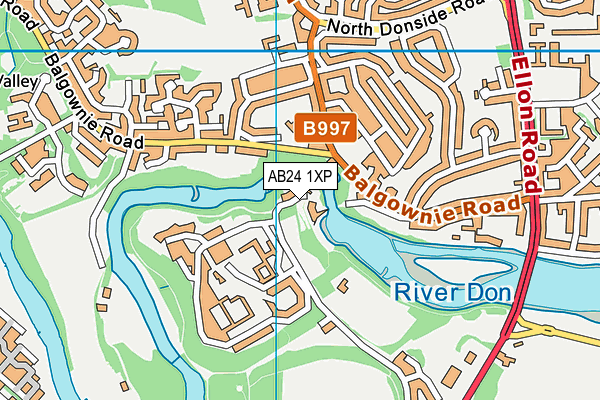 AB24 1XP map - OS VectorMap District (Ordnance Survey) AB24 1XP map - OS VectorMap District (Ordnance Survey)