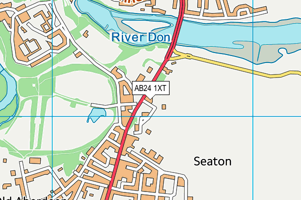 AB24 1XT map - OS VectorMap District (Ordnance Survey) AB24 1XT map - OS VectorMap District (Ordnance Survey)