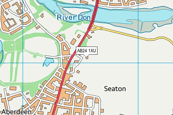 AB24 1XU map - OS VectorMap District (Ordnance Survey) AB24 1XU map - OS VectorMap District (Ordnance Survey)