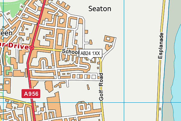 AB24 1XX map - OS VectorMap District (Ordnance Survey) AB24 1XX map - OS VectorMap District (Ordnance Survey)