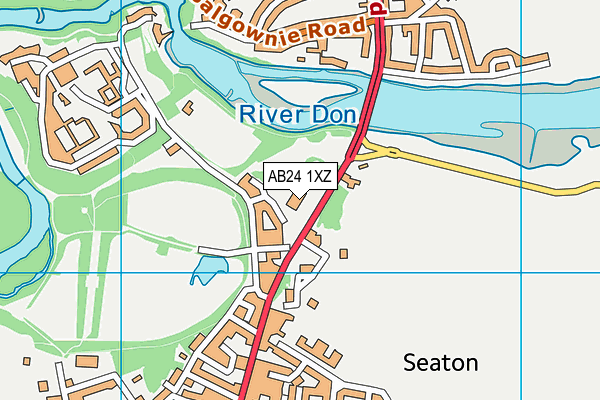 AB24 1XZ map - OS VectorMap District (Ordnance Survey) AB24 1XZ map - OS VectorMap District (Ordnance Survey)