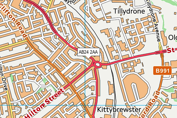 AB24 2AA map - OS VectorMap District (Ordnance Survey) AB24 2AA map - OS VectorMap District (Ordnance Survey)