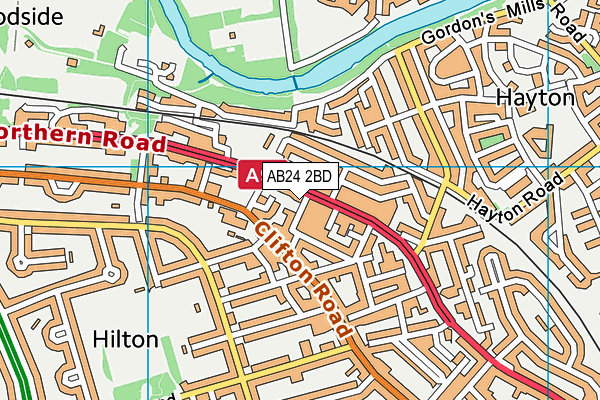 AB24 2BD map - OS VectorMap District (Ordnance Survey) AB24 2BD map - OS VectorMap District (Ordnance Survey)