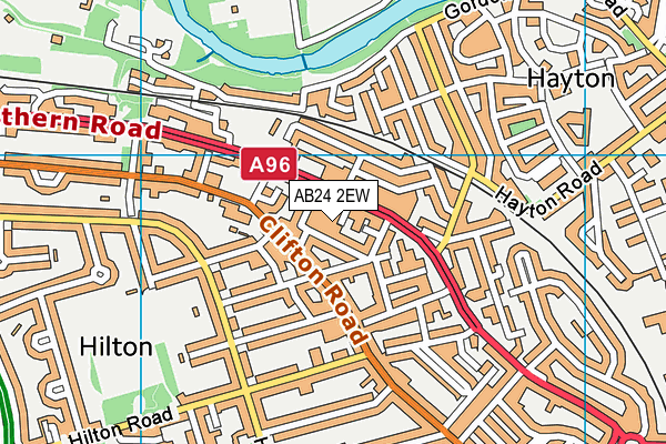 AB24 2EW map - OS VectorMap District (Ordnance Survey) AB24 2EW map - OS VectorMap District (Ordnance Survey)