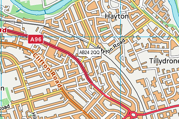 AB24 2QQ map - OS VectorMap District (Ordnance Survey) AB24 2QQ map - OS VectorMap District (Ordnance Survey)