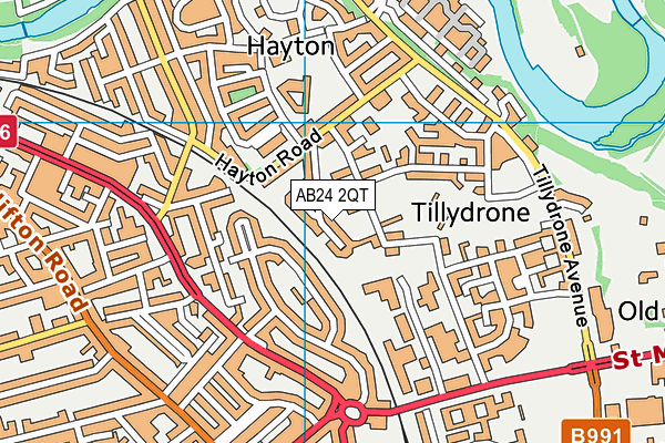 AB24 2QT map - OS VectorMap District (Ordnance Survey) AB24 2QT map - OS VectorMap District (Ordnance Survey)