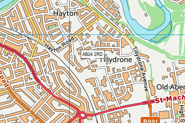 AB24 2RD map - OS VectorMap District (Ordnance Survey) AB24 2RD map - OS VectorMap District (Ordnance Survey)