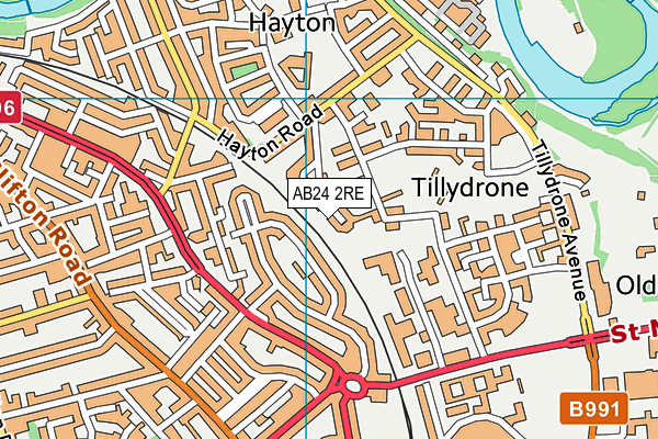 AB24 2RE map - OS VectorMap District (Ordnance Survey) AB24 2RE map - OS VectorMap District (Ordnance Survey)