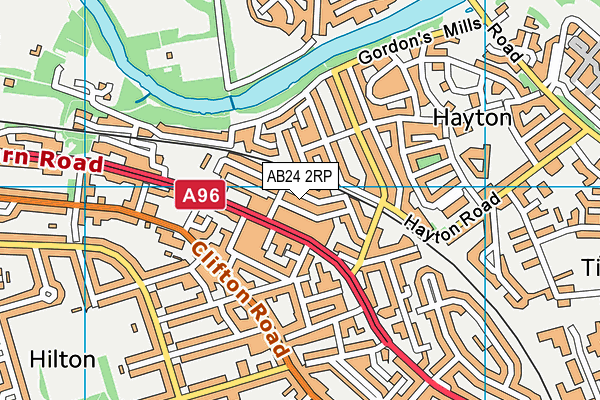 AB24 2RP map - OS VectorMap District (Ordnance Survey) AB24 2RP map - OS VectorMap District (Ordnance Survey)