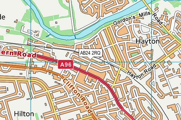 AB24 2RQ map - OS VectorMap District (Ordnance Survey) AB24 2RQ map - OS VectorMap District (Ordnance Survey)