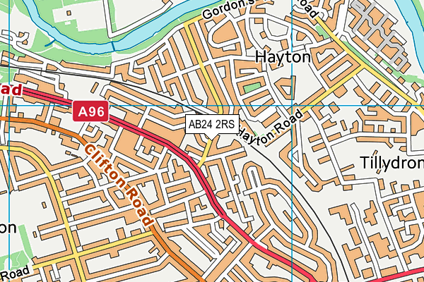 AB24 2RS map - OS VectorMap District (Ordnance Survey) AB24 2RS map - OS VectorMap District (Ordnance Survey)