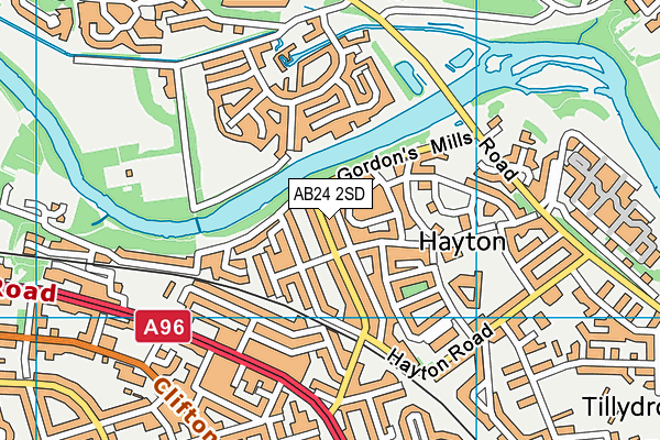 AB24 2SD map - OS VectorMap District (Ordnance Survey) AB24 2SD map - OS VectorMap District (Ordnance Survey)