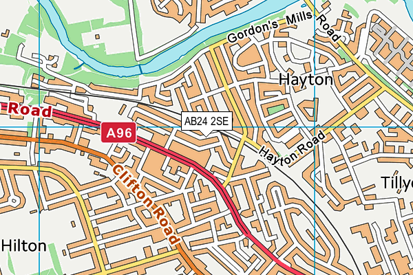 AB24 2SE map - OS VectorMap District (Ordnance Survey) AB24 2SE map - OS VectorMap District (Ordnance Survey)