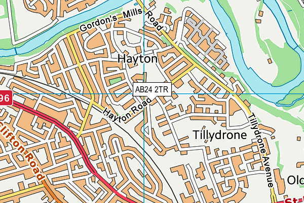 AB24 2TR map - OS VectorMap District (Ordnance Survey) AB24 2TR map - OS VectorMap District (Ordnance Survey)