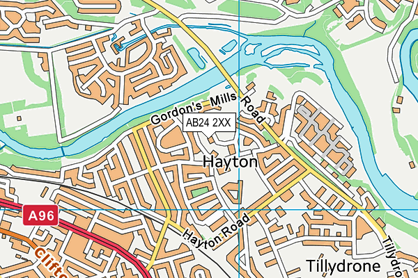 AB24 2XX map - OS VectorMap District (Ordnance Survey) AB24 2XX map - OS VectorMap District (Ordnance Survey)