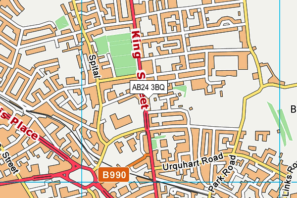 AB24 3BQ map - OS VectorMap District (Ordnance Survey) AB24 3BQ map - OS VectorMap District (Ordnance Survey)