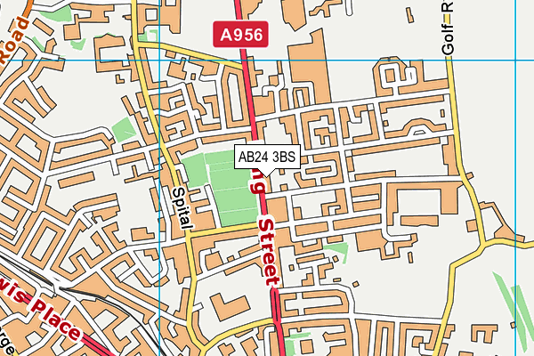 AB24 3BS map - OS VectorMap District (Ordnance Survey) AB24 3BS map - OS VectorMap District (Ordnance Survey)